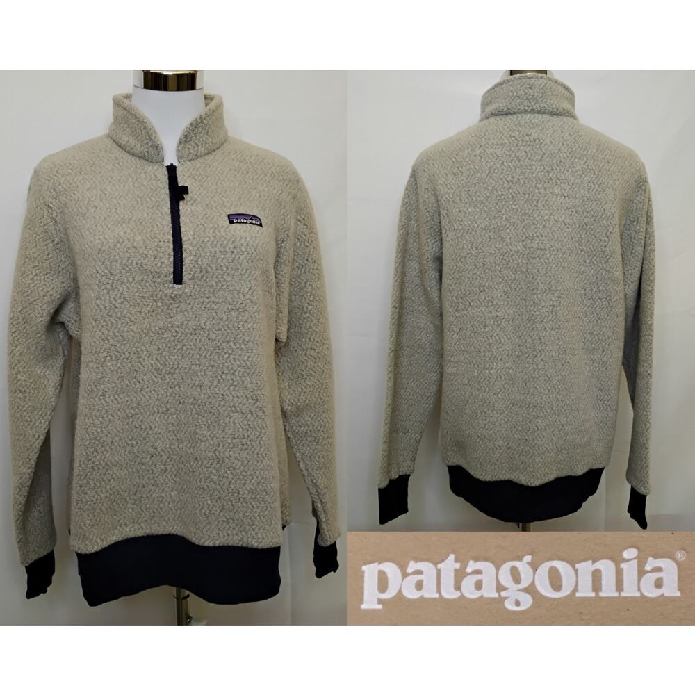 Patagonia Woolyester Fleece Women's L Heathered Oatmeal NWT $139 Retail #Z5693